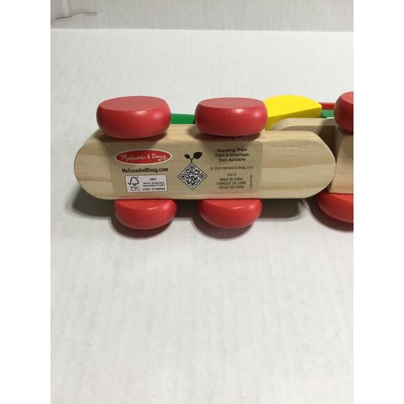 Melissa & Doug Toy Wooden Stacking Train Play Replacement Blocks Set 13 Pieces - Picture 9 of 9